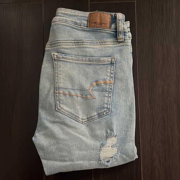 AMERICAN EAGLE vintage high-rise Skinny Jeans Light-Wash (NEXT-LEVEL STRETCH) - Picture 6 of 7